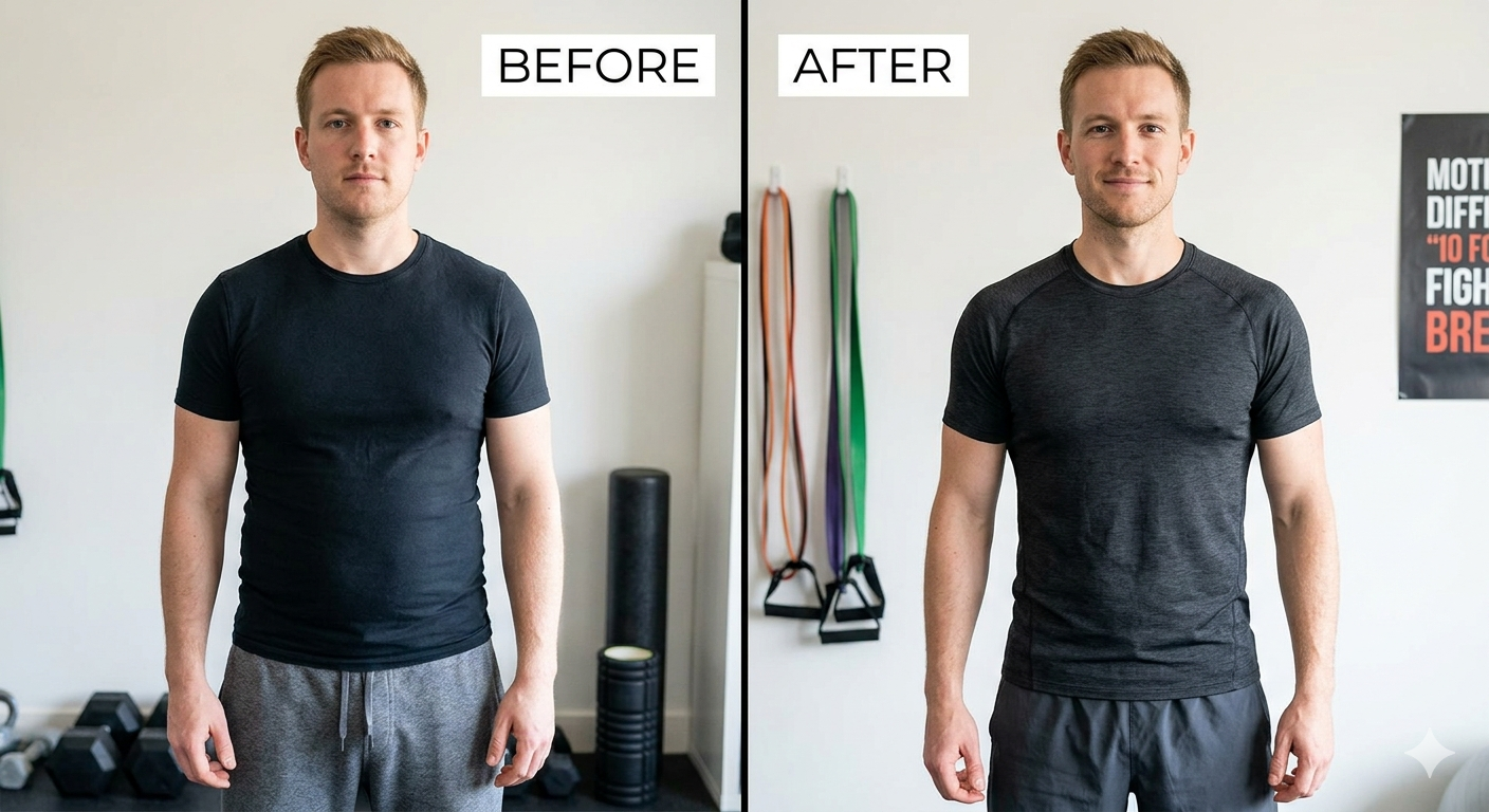 lose weight without exercise before and after transformation